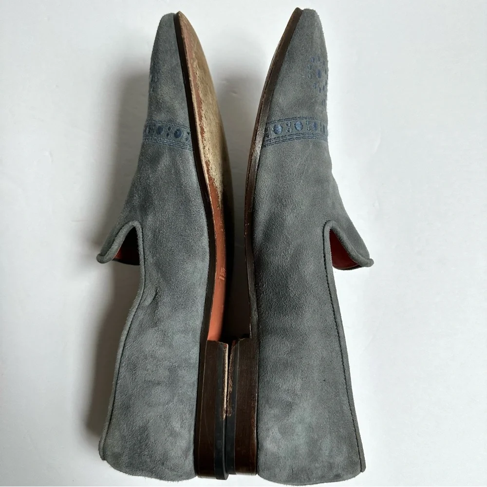 Stubbs & Wootton with Artist Proof Blue Suede Men’s Loafers 12